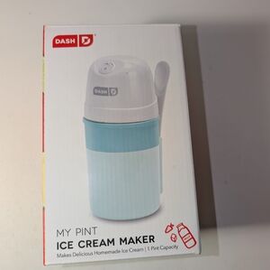 NEW Dash Electric Ice cream Maker, 1 pint of Ice Cream, Homemade Ice Cream